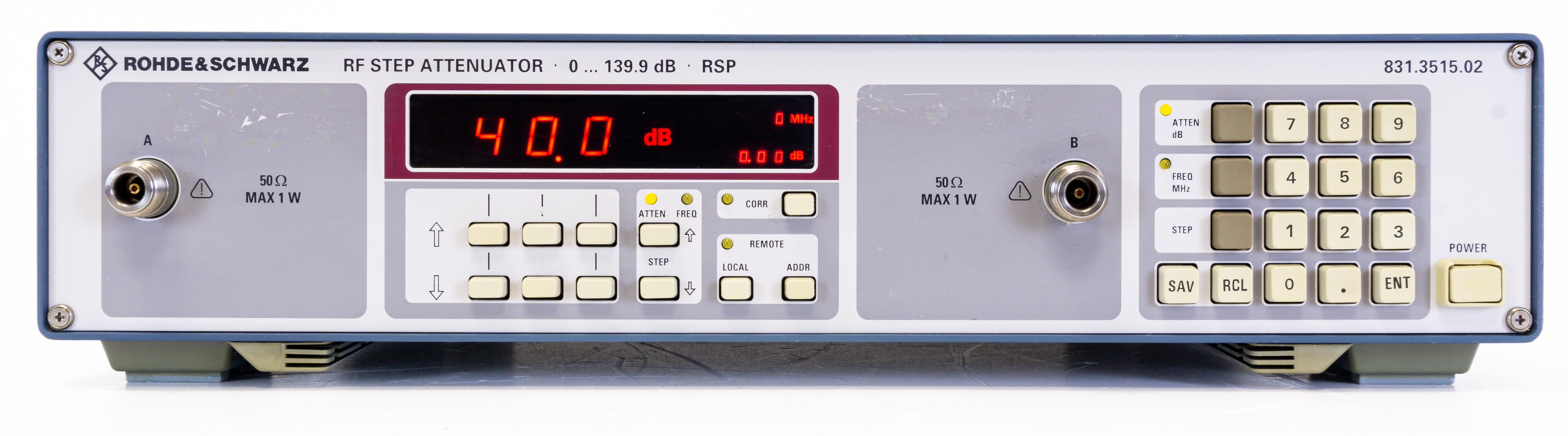 ROHDE & SCHWARZ RSP RF Step Attenuator 0 - 139,9 dB /DC- 2,7 GHz 6 Mon Garantie EUR 2.460,00 - DE ROHDE & SCHWARZ RSP RF Step Attenuator 0 - 139,9 dB /DC- 2,7 GHz 6 Mon Garantie EUR 2.460,00 - DE