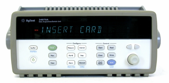 HP Agilent Keysight 34970A Data Acquisition Switch Unit + Multimeter 6 ½ digit