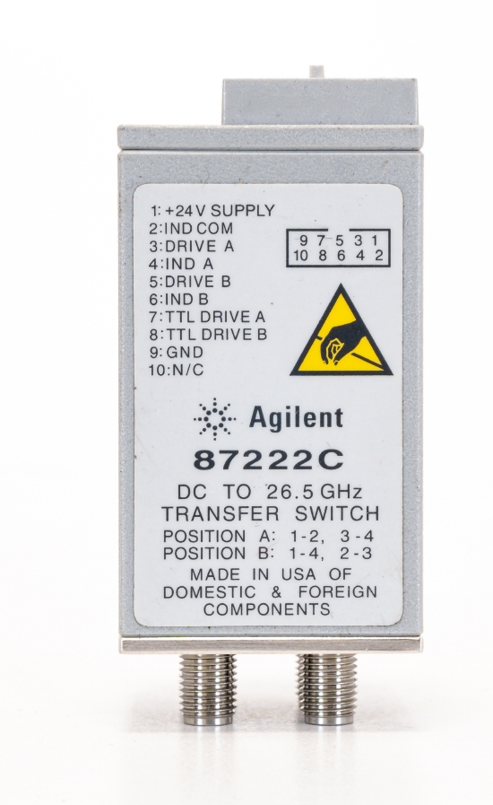 HP Agilent Keysight 87222C Coaxial Transfer Switch DC 26.5 GHz