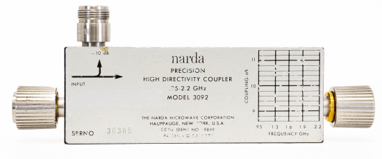 Narda 3092 High Directivity Coupler 0.95 2.2 GHz