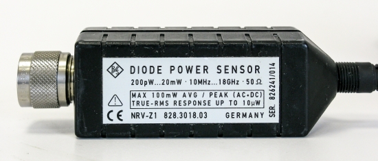 Rohde & Schwarz R&S NRV-Z1 Diode power sensor 10 Mhz 18 GHz