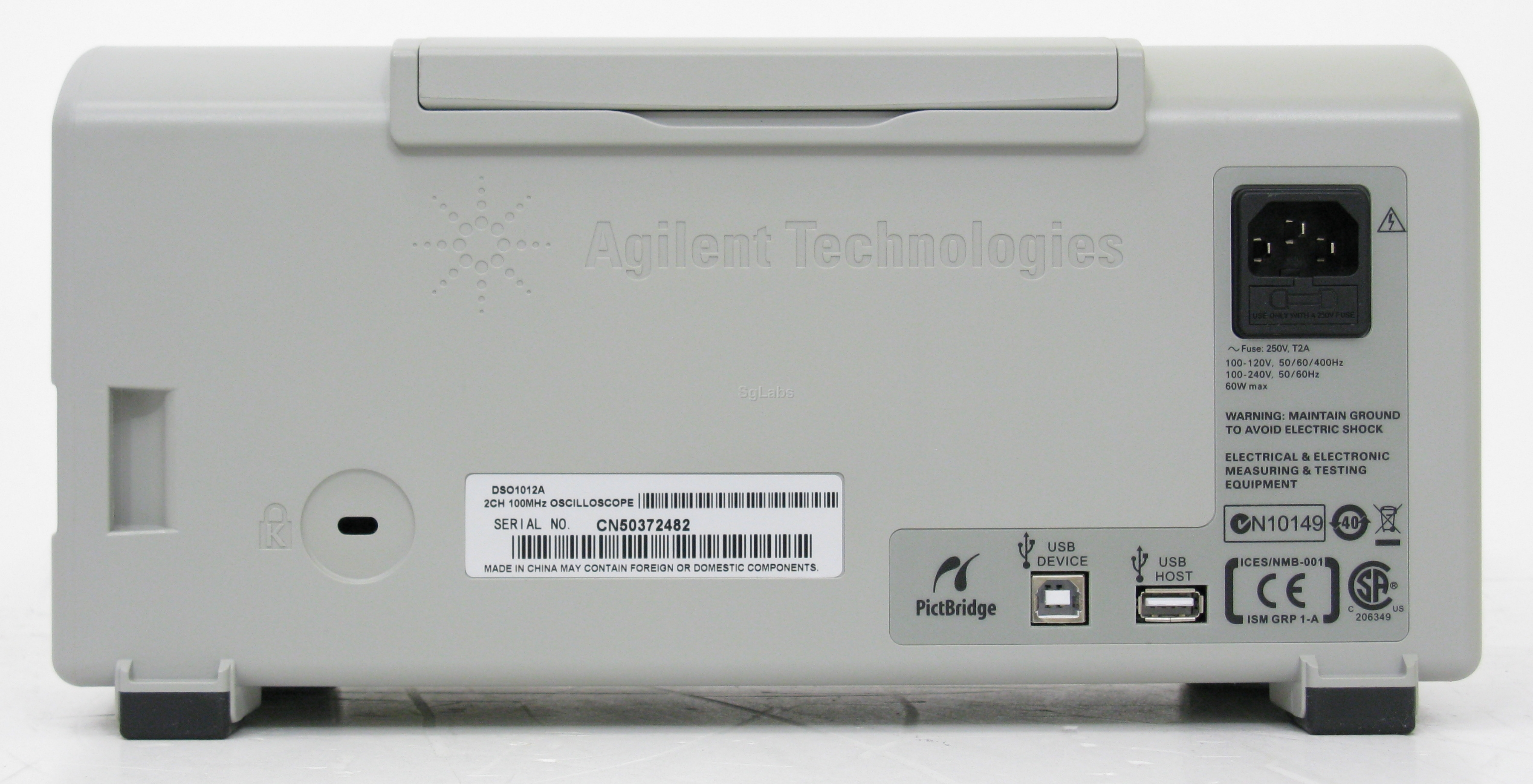 HP Agilent DSO1012A Oscilloscopio digitale 100MHz 2 Ch 2 Probes 100MHz 