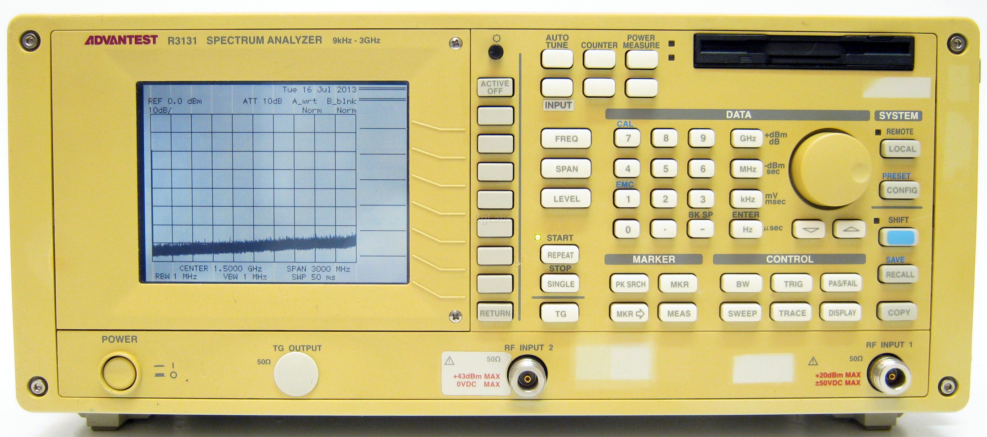 ADVANTEST R3131A スペクトラムアナライザー R9833 プロッタ 人気直販