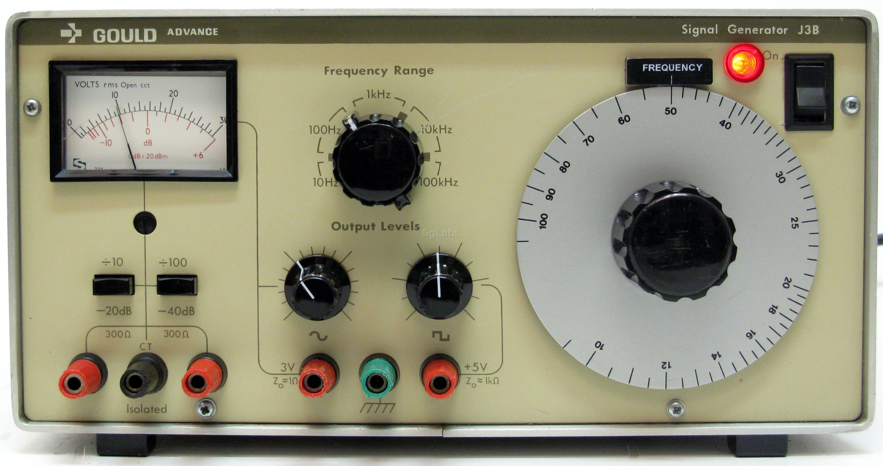 Gould J3B 100KHz  Audio Signal Generator Amplifier And Wien bridge Oscillator 