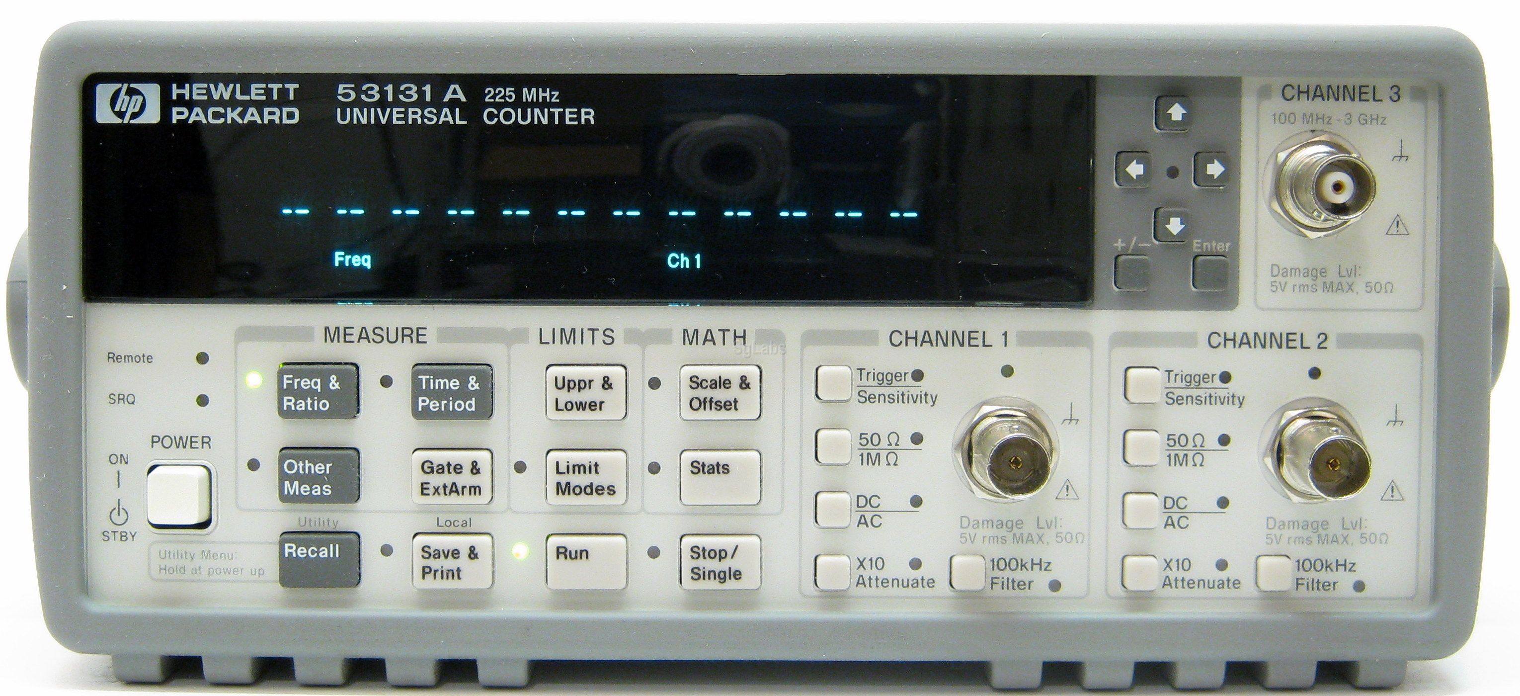 HP/Agilent 53131A OPT:010+030 225 MHz Universal Frequency Counter 
