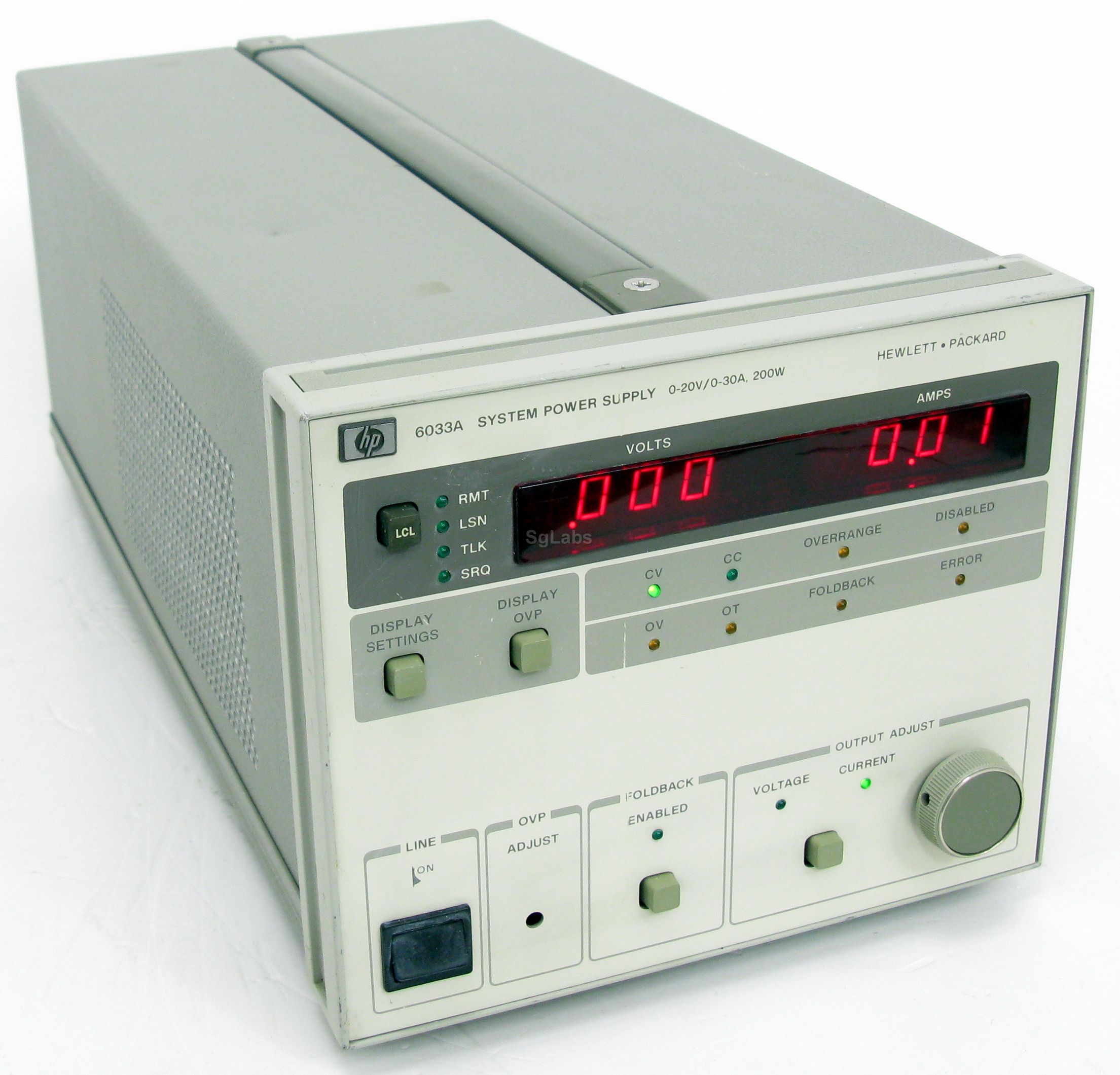 HP Agilent Keysight 6033A System Power Supply 30A *USED* 20V 