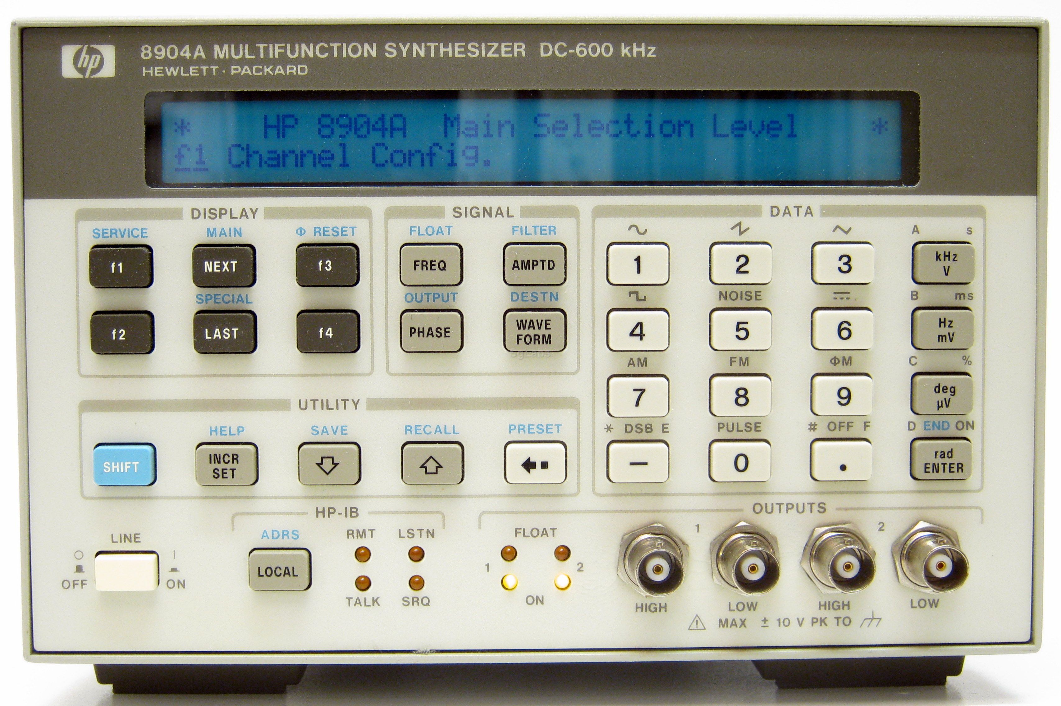 HP 8904A Multifunction Synthesizer DC 600 kHz OPT 001 for sale online 
