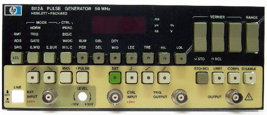 HP Agilent Keysight, 8112A Front Panel