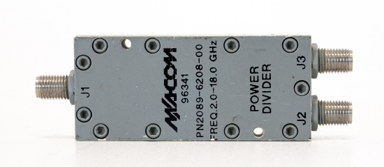 Macom 2089-6208-00 2 Way Wilkinson Power Divider from 2 to 18 GHz