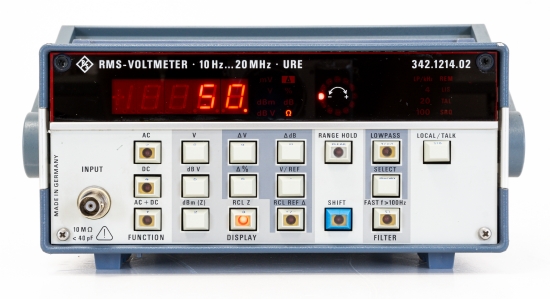 R&S Rohde & Schwarz URE RMS Voltmeter