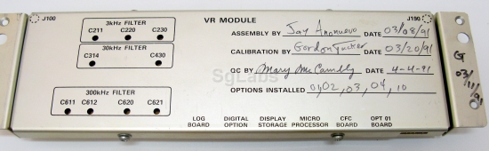 Tektronix, VR Module 670-9475-00